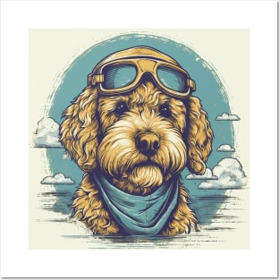 Aviator dog Posters and Art